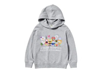 Pre-owned Uniqlo X Cpfm Spongebob Squarepants Kids Sweatshirt In Gray