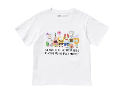 Pre-owned Uniqlo X Cpfm Spongebob Squarepants Kids Ut Graphic T-shirt In White