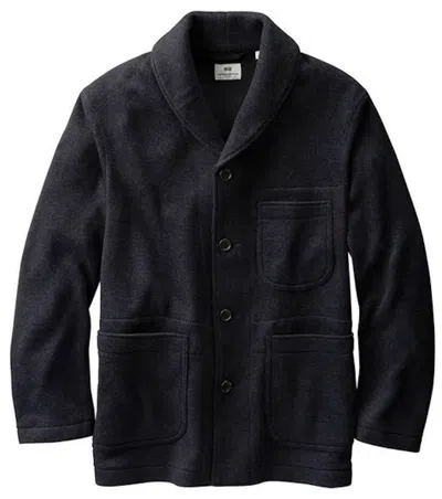 Pre-owned Uniqlo X Engineered Garments Fleece Tailored Jacket (us Sizing) In Navy Blue