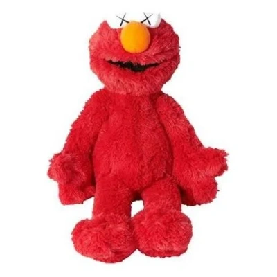 Uniqlo X Kaws X Sesame Street Elmo Plush In Red