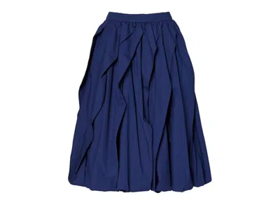 Pre-owned Uniqlo X Marni Women's Balloon Shape Skirt In Navy Blue
