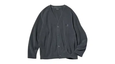 Pre-owned Uniqlo X Needles Fleece Cardigan (asia Sizing) In Dark Grey In Gray