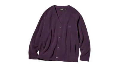 Pre-owned Uniqlo X Needles Fleece Cardigan (asia Sizing) In Purple