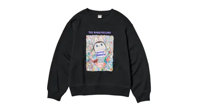 Pre-owned Uniqlo X Pop Mart The Monsters Kids Sweatshirt In Black