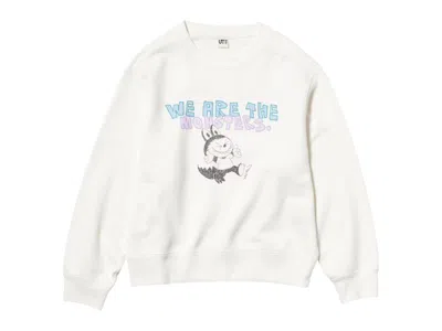 Pre-owned Uniqlo X Pop Mart The Monsters Kids Sweatshirt In Off White
