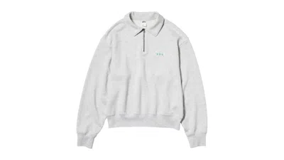 Pre-owned Uniqlo X Pop Mart The Monsters Women's Halfzip Sweatshirt In Grey In Gray