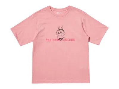 Pre-owned Uniqlo X Pop Mart The Monsters Women's Ut Graphic T-shirt In Pink
