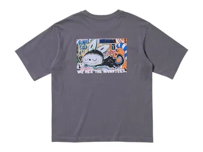 Pre-owned Uniqlo X Pop Mart Ut Graphic 485522 Us Exclusive T-shirt In Dark Grey In Gray