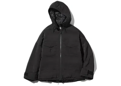 Pre-owned Uniqlo X White Mountaineering Women Hybrid Down Oversized Parka (asia Sizing) In Jacket Black