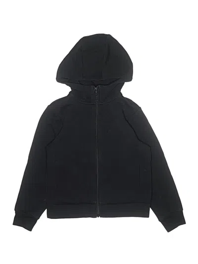 Pre-owned Uniqlo Kids' Zip Up Hoodie In Black