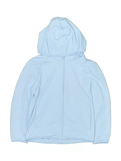 Pre-owned Uniqlo Kids' Zip Up Hoodie In Blue