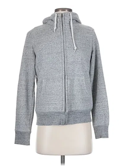 Pre-owned Uniqlo Zip Up Hoodie In Gray