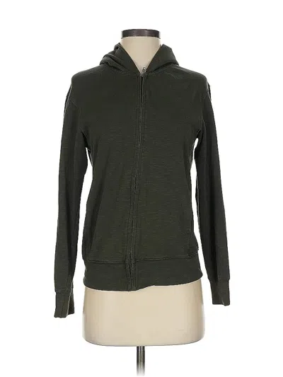 Pre-owned Uniqlo Zip Up Hoodie In Green