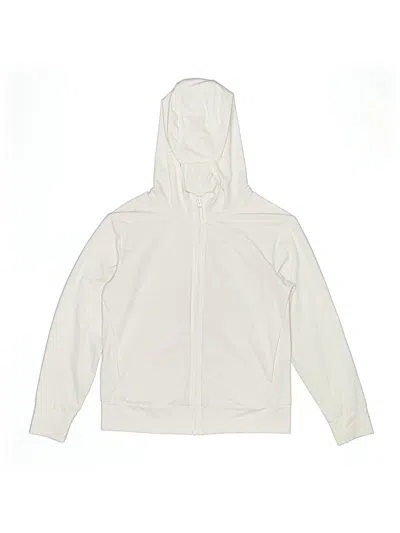 Pre-owned Uniqlo Kids' Zip Up Hoodie In Ivory