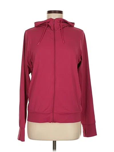 Pre-owned Uniqlo Zip Up Hoodie In Pink