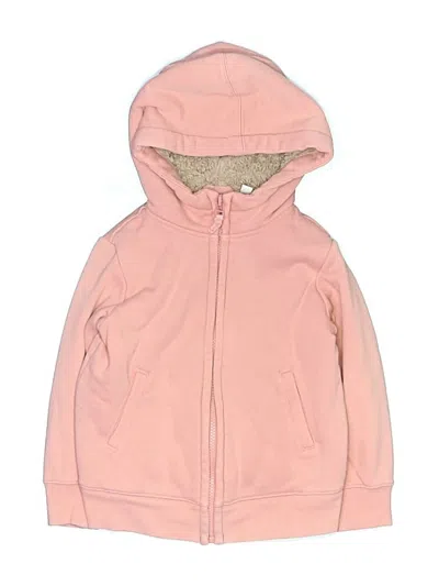 Pre-owned Uniqlo Kids' Zip Up Hoodie In Pink