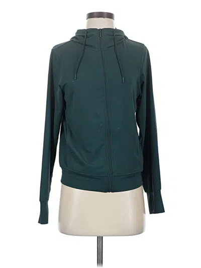 Pre-owned Uniqlo Zip Up Hoodie In Teal