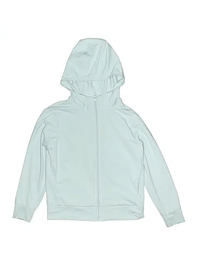 Pre-owned Uniqlo Kids' Zip Up Hoodie In Teal