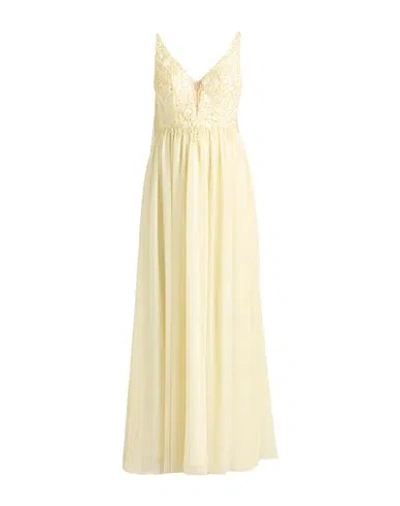 Unique® Just Be You Unique Just Be You Woman Maxi Dress Pastel Yellow Size 10 Polyester