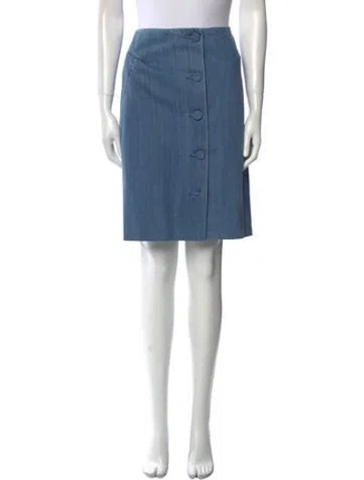 Pre-owned Unique Knee-length Skirt In Blue