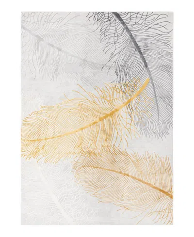 Unique Loom Bayshore Home Islin Isl02 7' X 10' Area Rug In Gray,amber