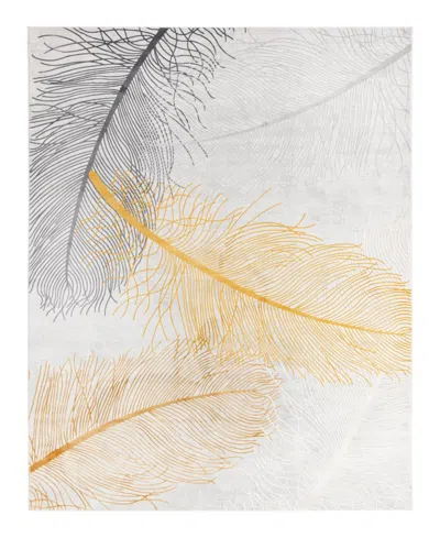 Unique Loom Bayshore Home Islin Isl02 7'10" X 10' Area Rug In Gray,amber