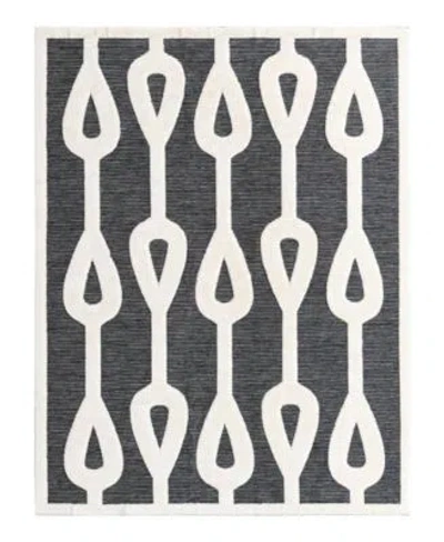 Unique Loom Bayshore Home Textured Tones Drops Rug Collection In Gray