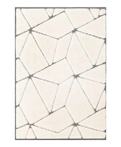 Unique Loom Bayshore Home Textured Tones Spectrum Rug Collection In Ivory