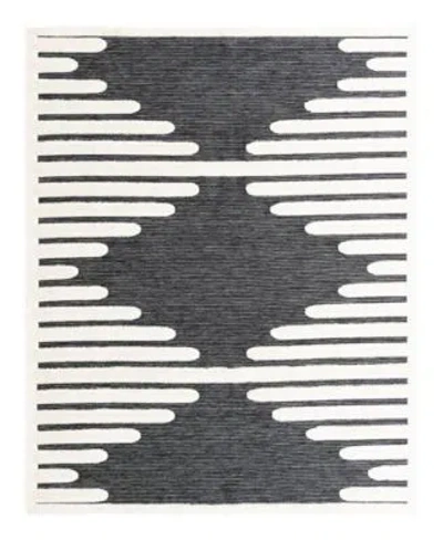 Unique Loom Bayshore Home Textured Tones Strings Rug Collection In Gray