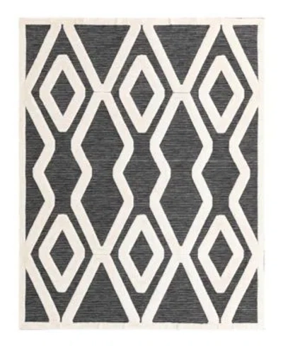 Unique Loom Bayshore Home Textured Tones Trellis Rug Collection In Ivory