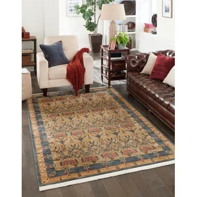 Unique Loom Contemporary Stirling Area Rug Denim Color In Blue