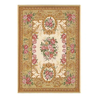 Unique Loom Indoor/outdoor Traditional Area Rug In Beige;ivory