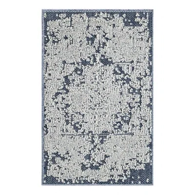 Unique Loom Indoor/outdoor Traditional Area Rug In Navy;gray