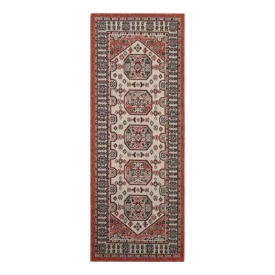 Unique Loom Indoor/outdoor Traditional Area Rug In Red;beige;navy