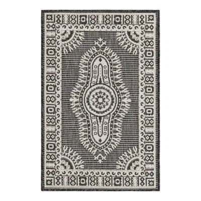 Unique Loom Indoor/outdoor Traditional Area Rug In White;gray