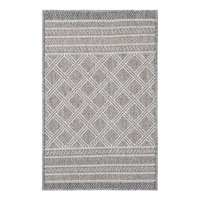 Unique Loom Indoor/outdoor Trellis Area Rug In Gray