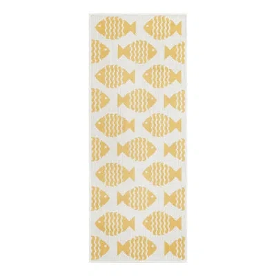 Unique Loom Outdoor Coastal Indoor/outdoor Area Rug In Yellow