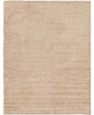 Unique Loom Solid Shag Ss1 Area Rug Collection In Periwinkle