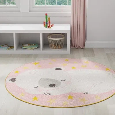 Unique Loom Whimsy Rug In Pink