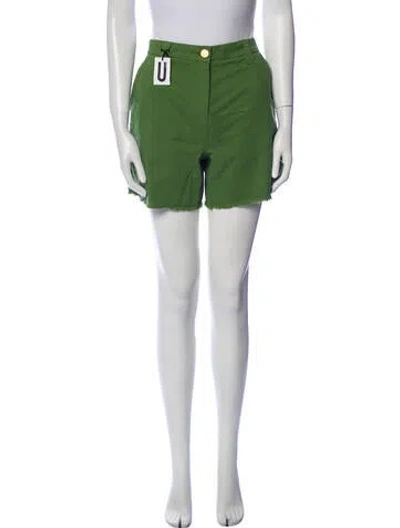 Pre-owned Unique Mini Shorts In Green