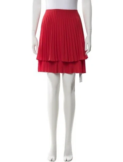 Pre-owned Unique Mini Skirt W/ Tags In Red