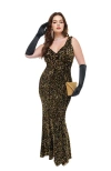 Unique Vintage 1930s Goldwyn Gown In Black & Gold