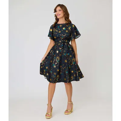 Unique Vintage 1930s Swing Dress In Animal Print