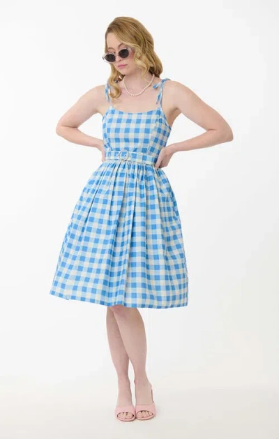Unique Vintage 1950s Bobbie Swing Dress In Multi