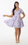 Unique Vintage 1950s Poppy Flare Dress