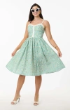 Unique Vintage Plus Size 1950s Sleeveless Swing Dress