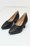 UNIQUE VINTAGE UNIQUE VINTAGE 1950S SPARKLE POINTED KITTEN HEELS