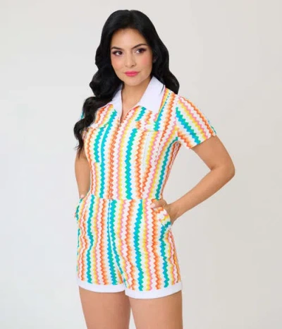 Unique Vintage 1960s Mia Romper In Multi