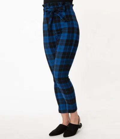 Unique Vintage Angelina Pants In Blue/black