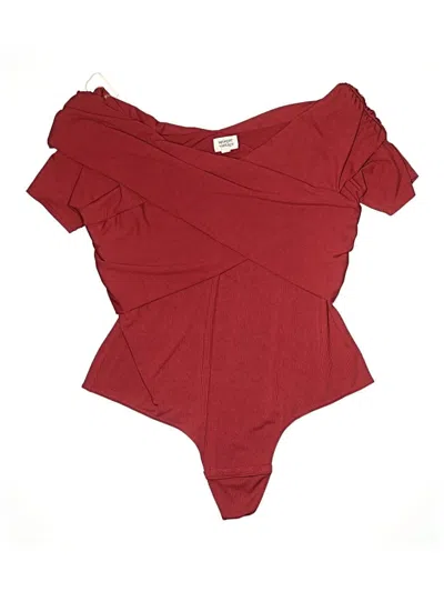 Pre-owned Unique Vintage Bodysuit In Burgundy